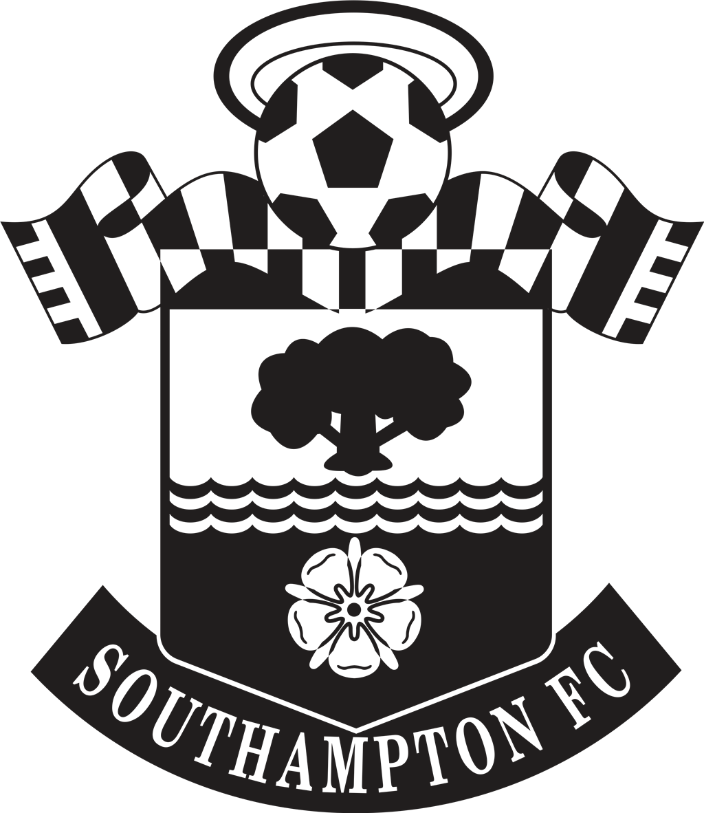 Southampton FC logotype, transparent .png, medium, large