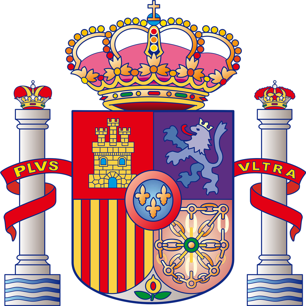 Spain logotype, transparent .png, medium, large