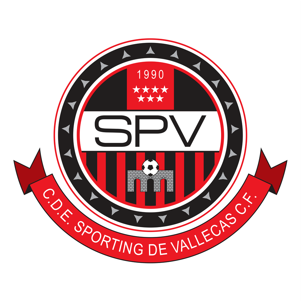 Sporting de Vallecas CF logotype, transparent .png, medium, large
