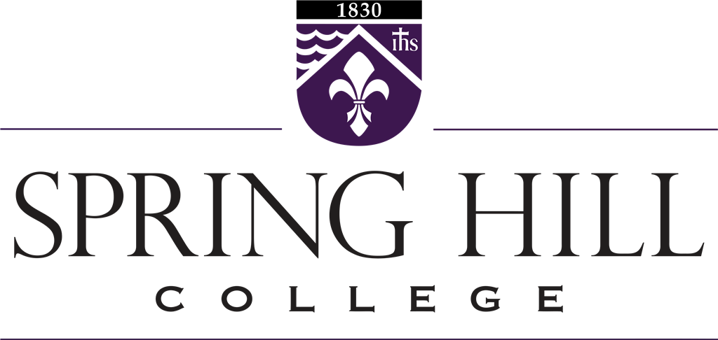 Spring Hill College logotype, transparent .png, medium, large