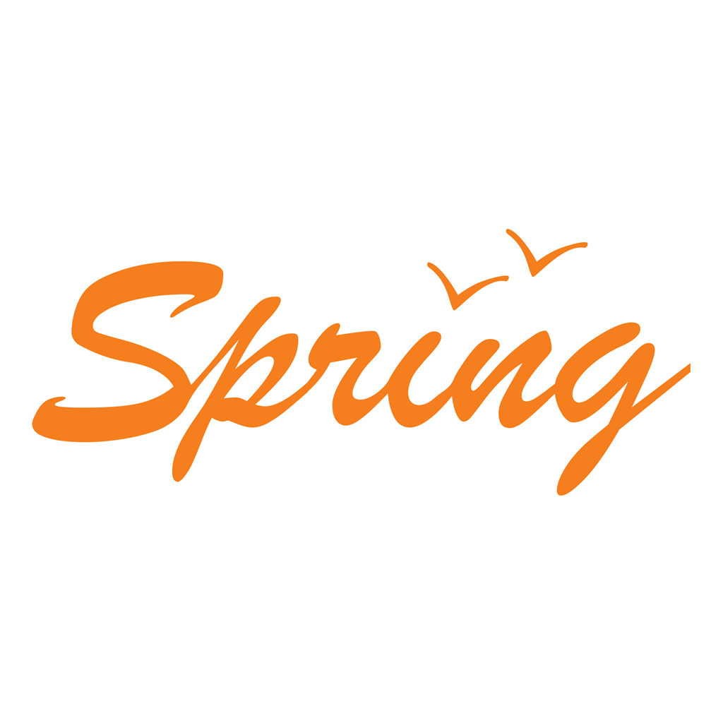 Spring logotype, transparent .png, medium, large