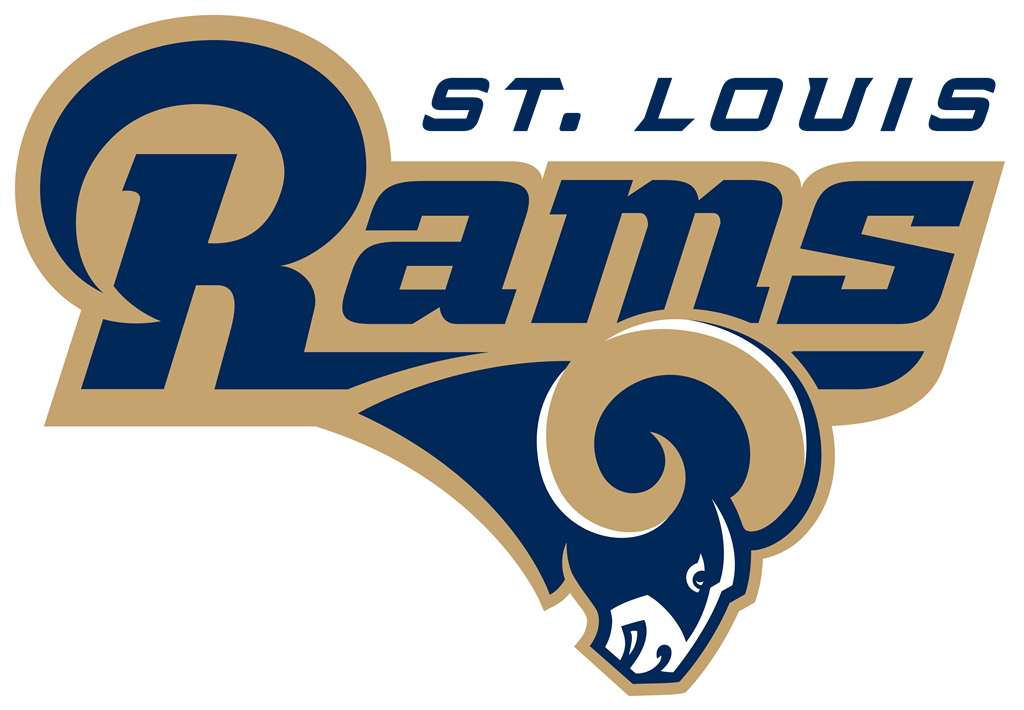 St. Louis Rams logotype, transparent .png, medium, large