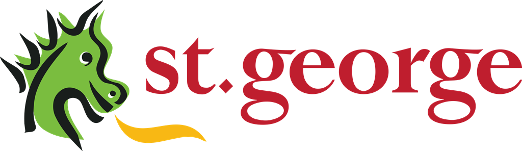 St.George Bank logotype, transparent .png, medium, large