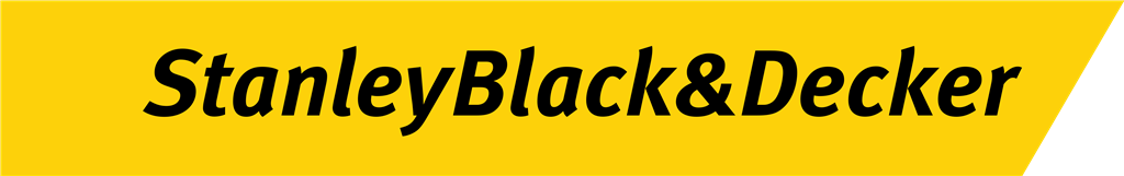 Stanley Black & Decker logotype, transparent .png, medium, large