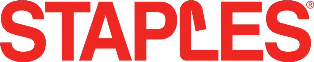 Staples logotype, transparent .png, medium, large