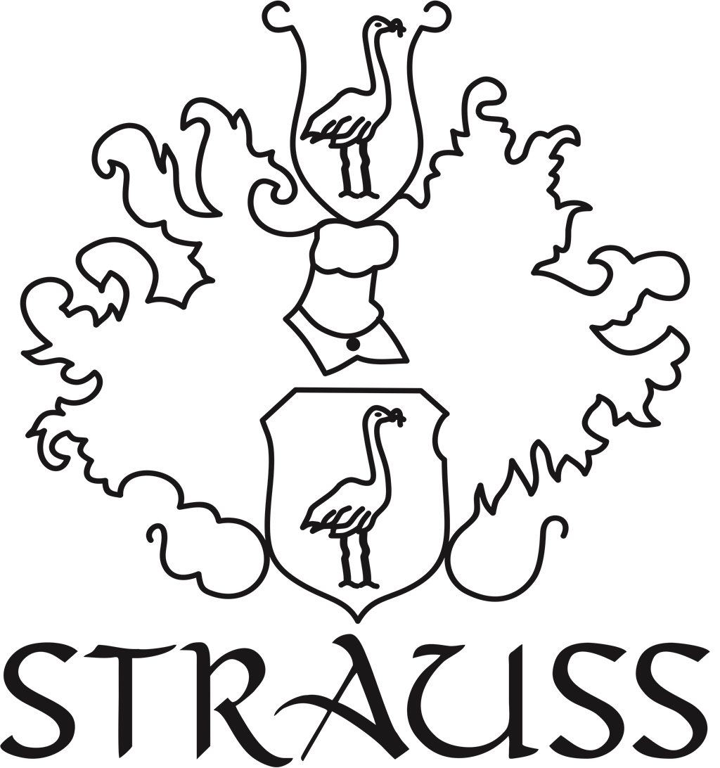 Strauss logotype, transparent .png, medium, large