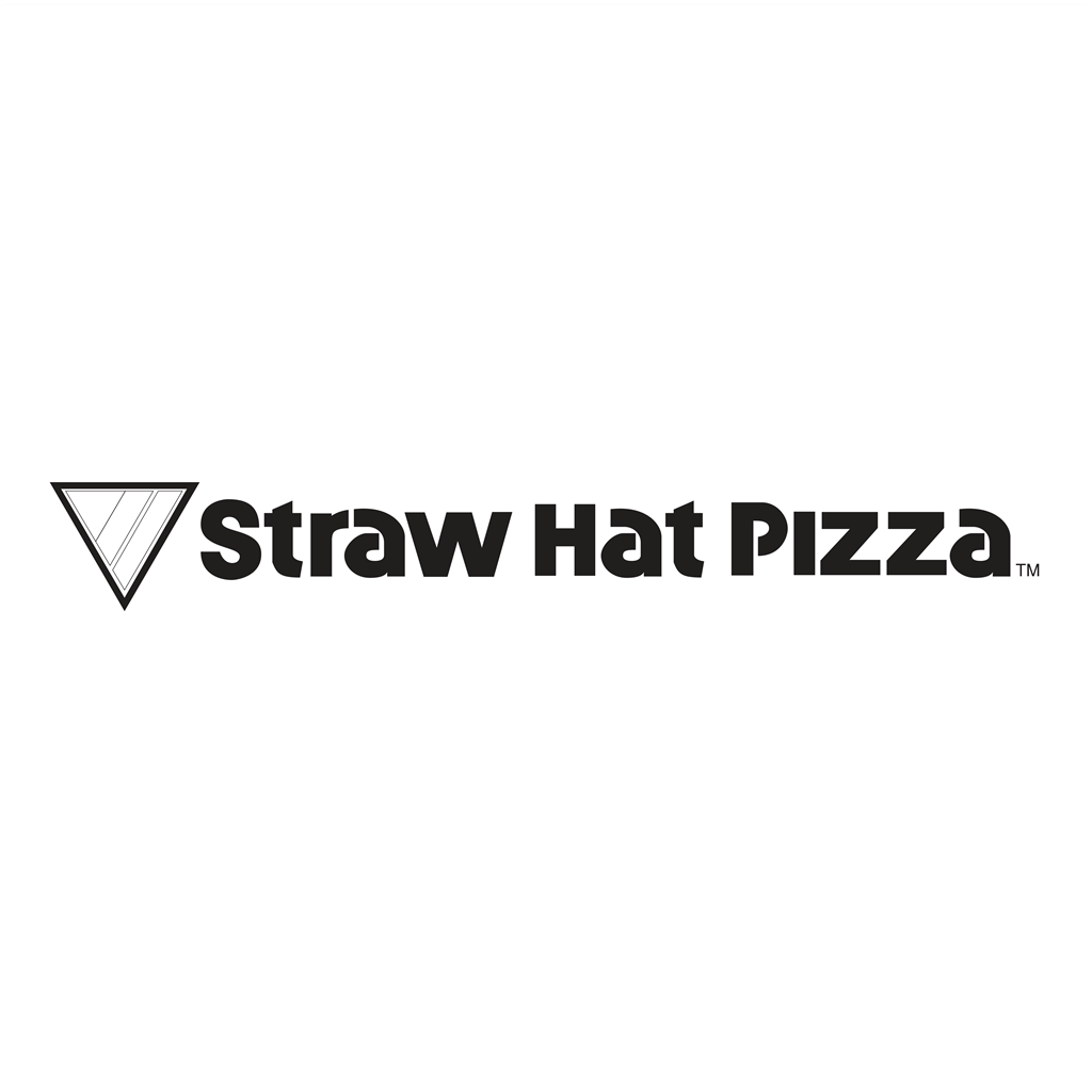 Straw Hat Pizza logotype, transparent .png, medium, large