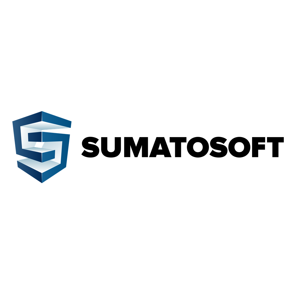 SumatoSoft logotype, transparent .png, medium, large