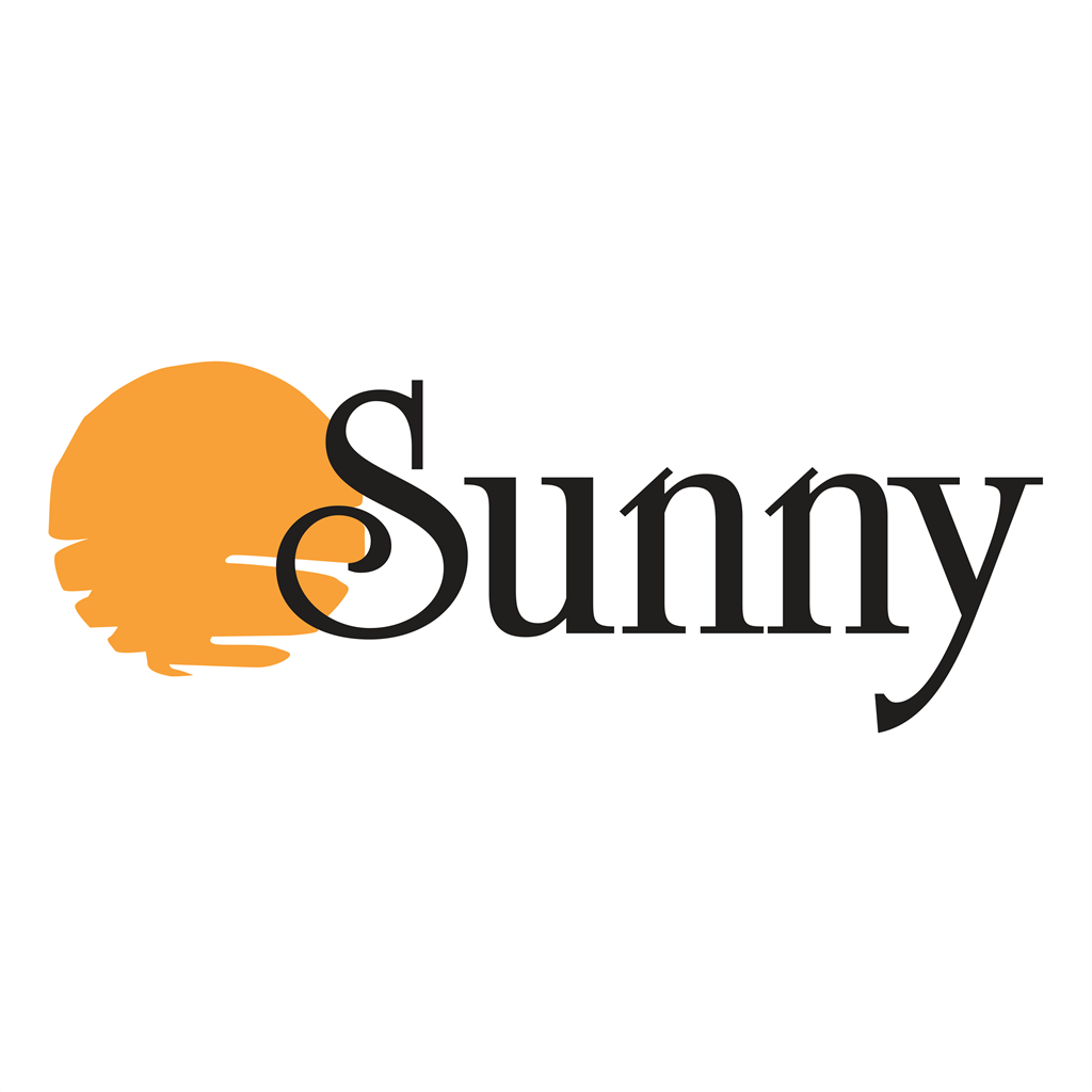 Sunny logotype, transparent .png, medium, large