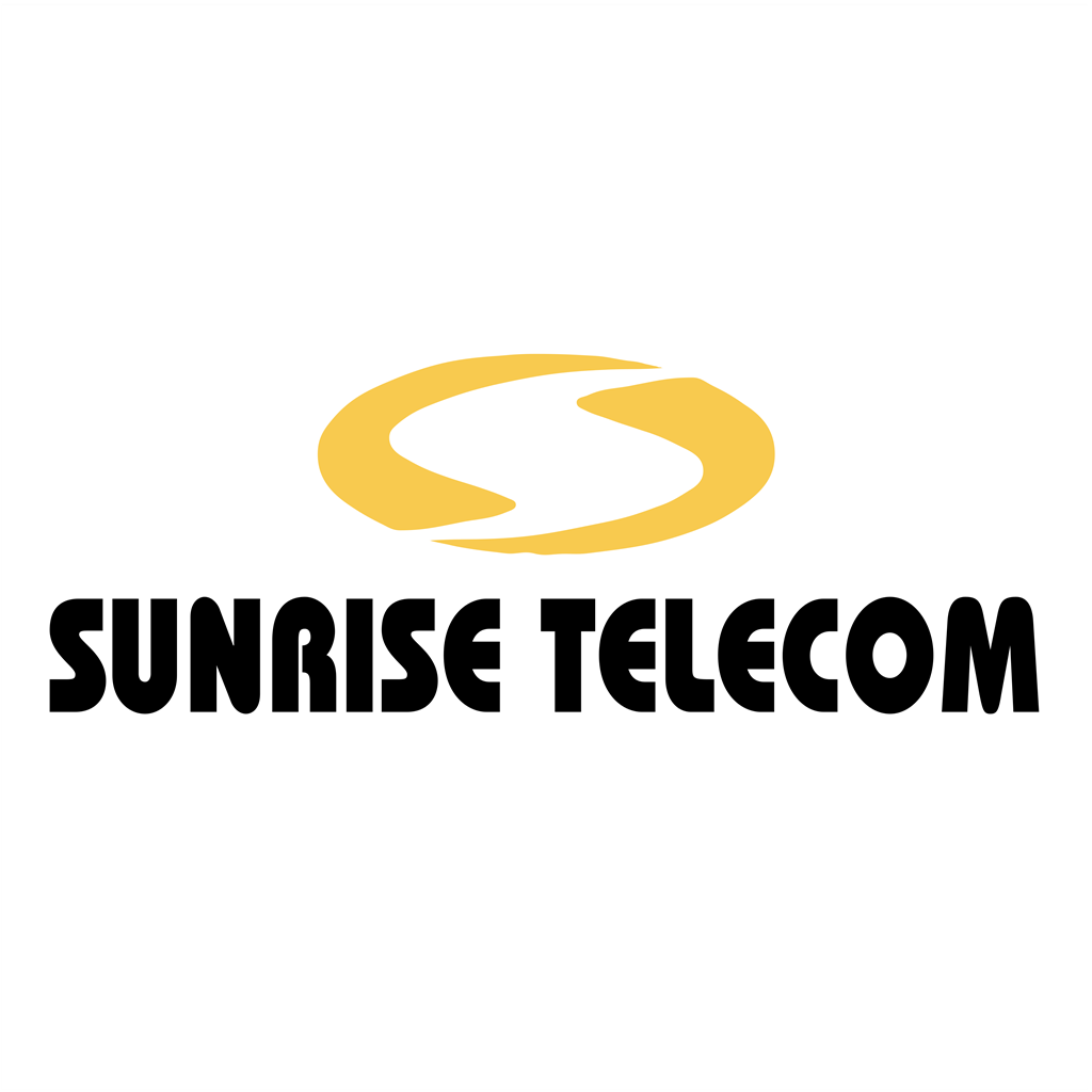Sunrise Telecom logotype, transparent .png, medium, large