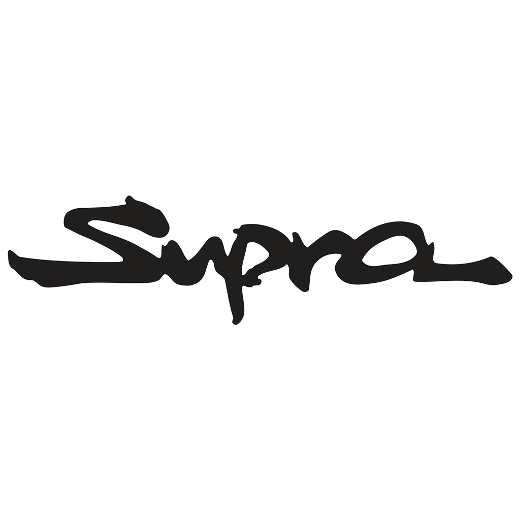 Supra logotype, transparent .png, medium, large
