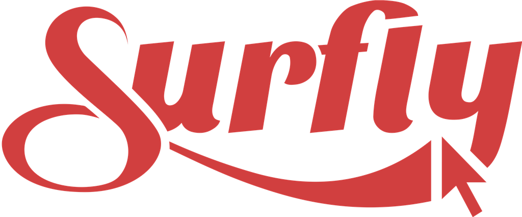 Surfly logotype, transparent .png, medium, large