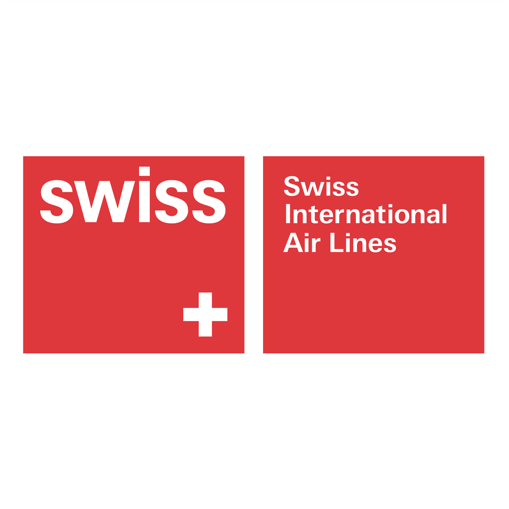 Swiss International Air Lines logotype, transparent .png, medium, large