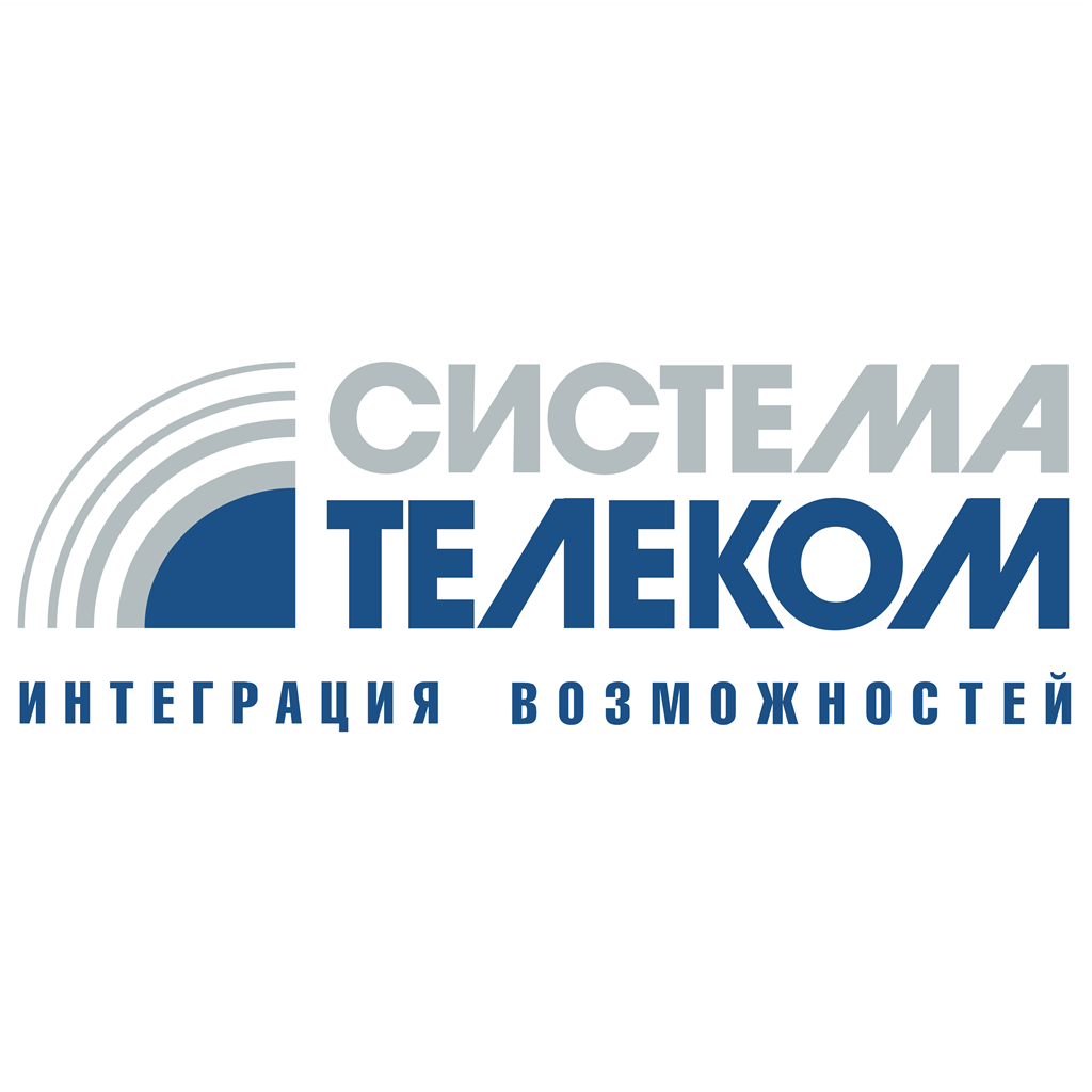 System Telecom logotype, transparent .png, medium, large