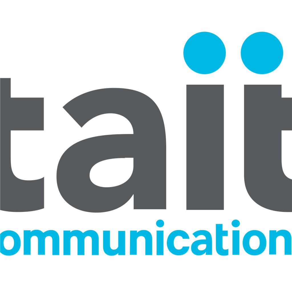 Tait Communications logotype, transparent .png, medium, large