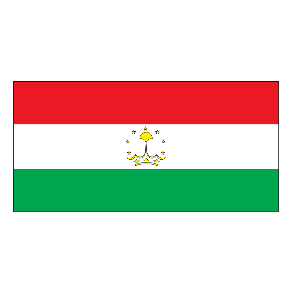 Tajikistan logotype, transparent .png, medium, large