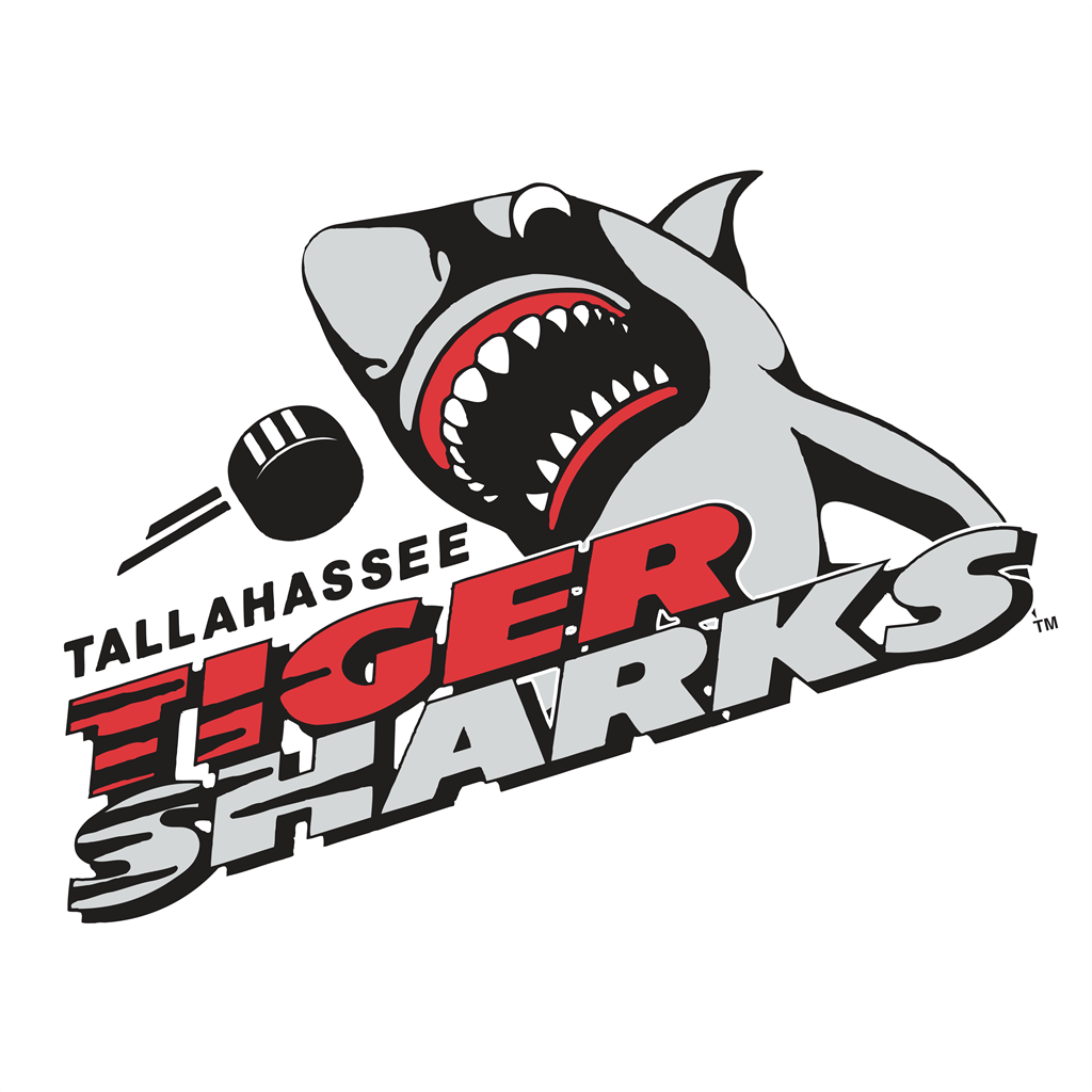Tallahassee Tiger Sharks logotype, transparent .png, medium, large
