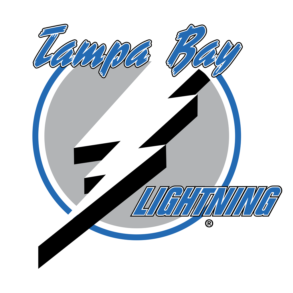 Tampa Bay Lightning logotype, transparent .png, medium, large
