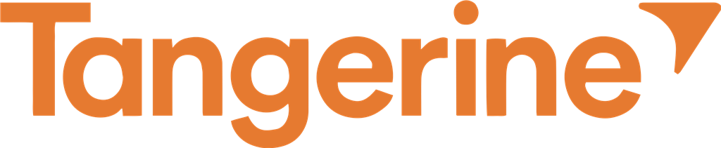Tangerine Bank logotype, transparent .png, medium, large