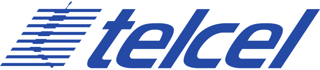 Telcel logotype, transparent .png, medium, large