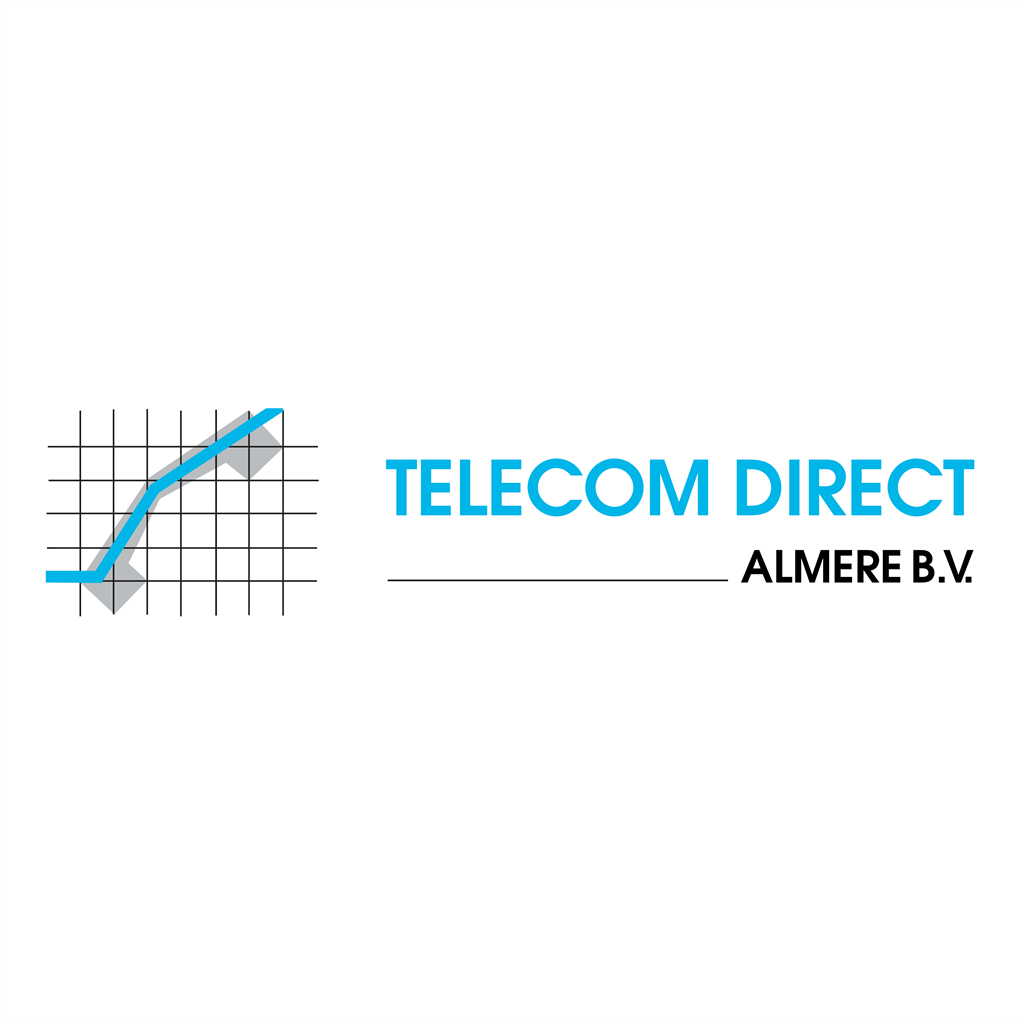 Telecom Direct Almere logotype, transparent .png, medium, large