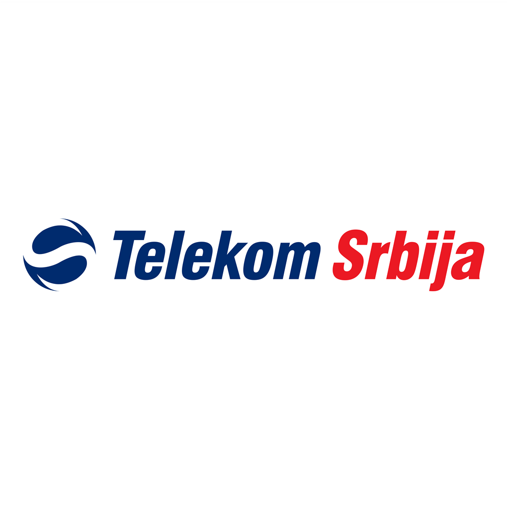 Telekom Srbija logotype, transparent .png, medium, large