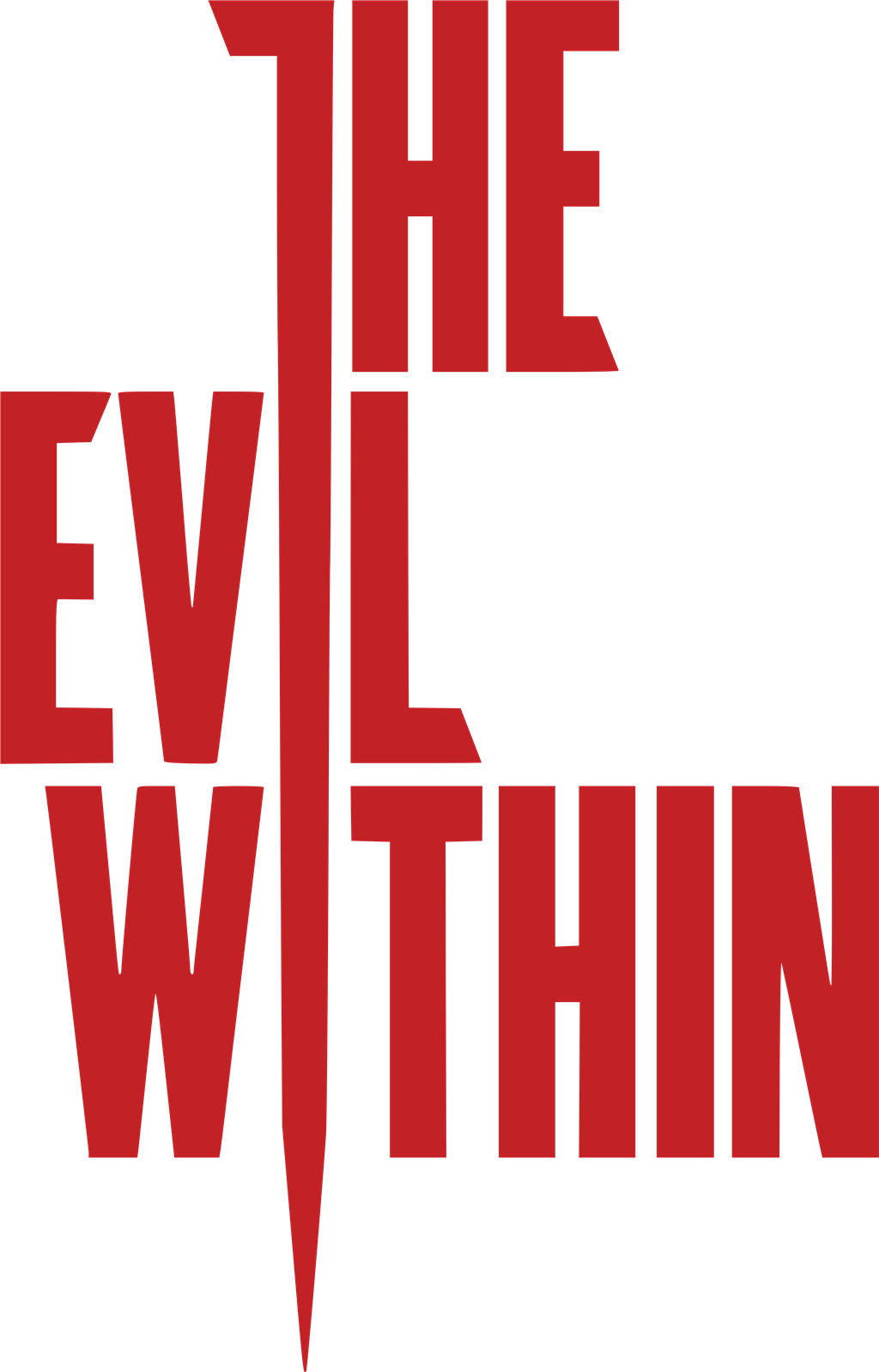 The Evil Within logotype, transparent .png, medium, large