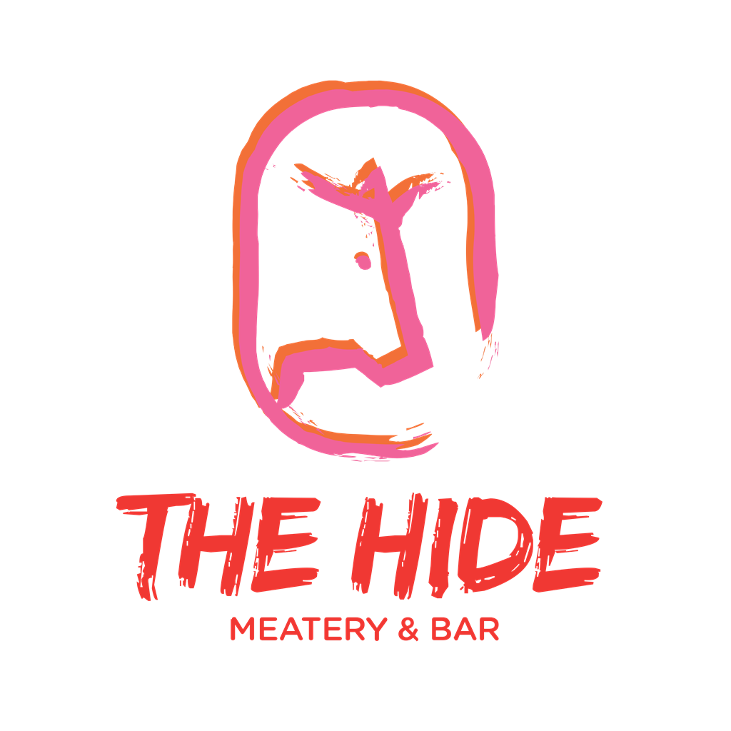 The Hide Meatery & Bar logotype, transparent .png, medium, large