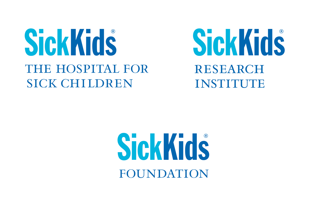 The Hospital for Sick Children (SickKids) logotype, transparent .png, medium, large