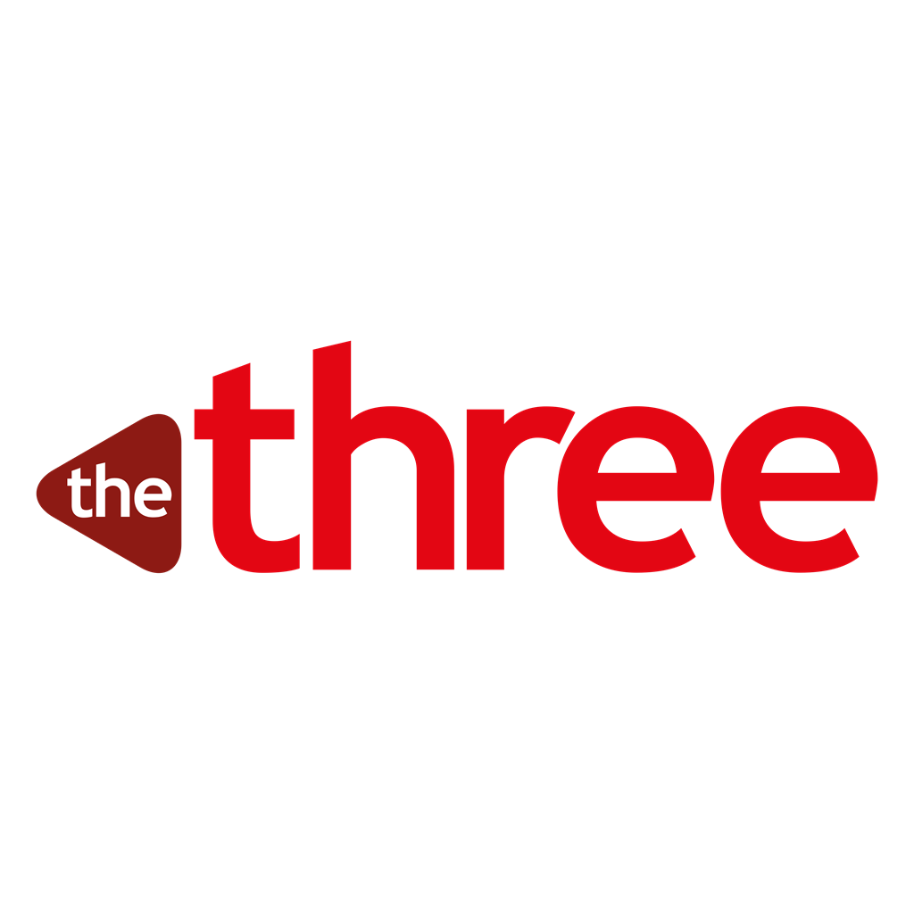 The Three logotype, transparent .png, medium, large
