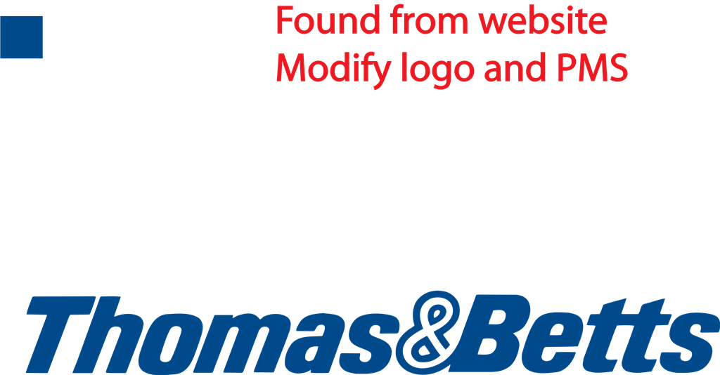 Thomas Betts logotype, transparent .png, medium, large