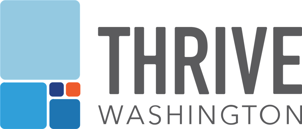 Thrive Washington logotype, transparent .png, medium, large
