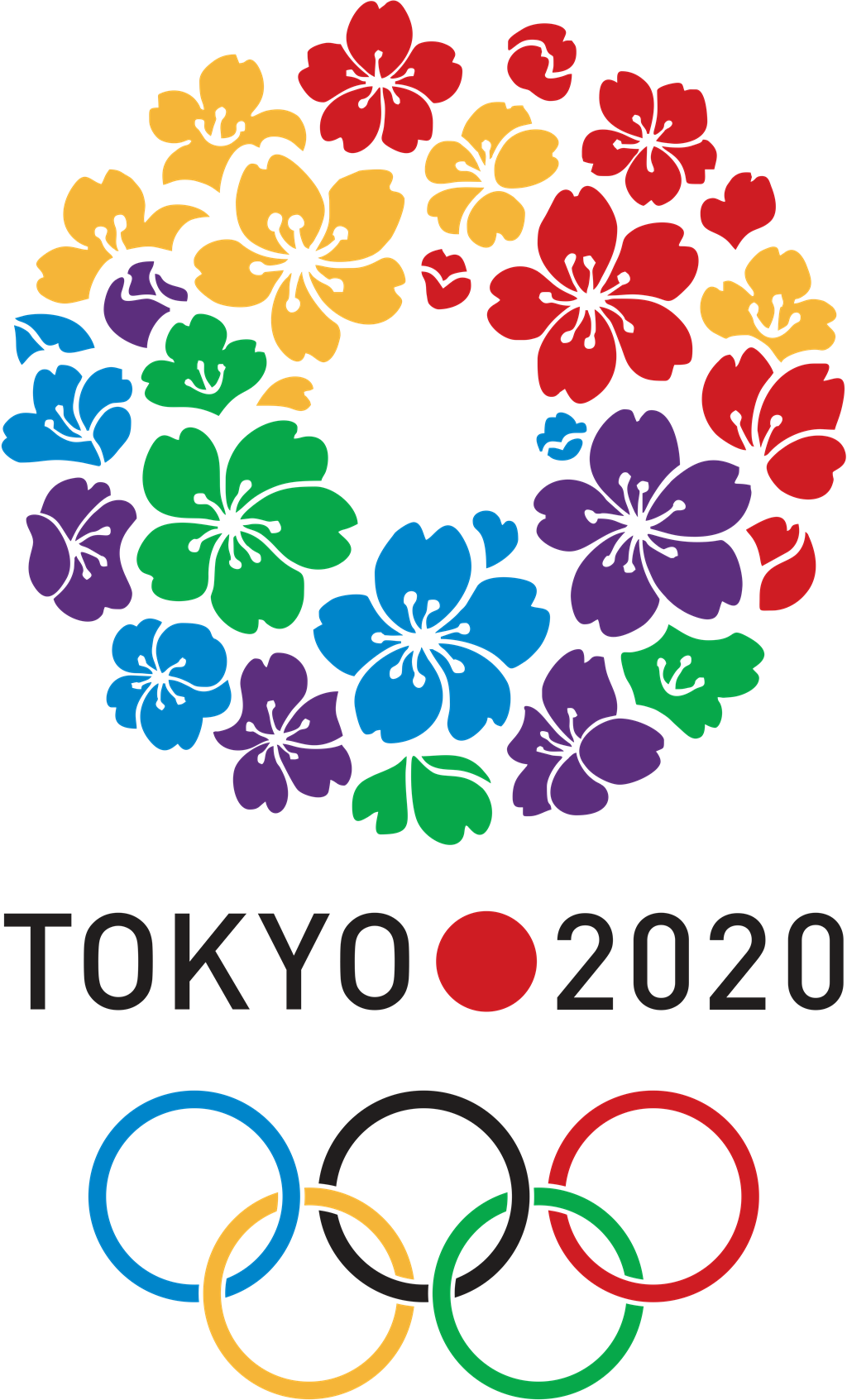 TOKYO 2020 OLYMPICS logotype, transparent .png, medium, large