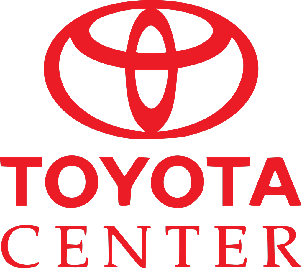 Toyota Center logotype, transparent .png, medium, large