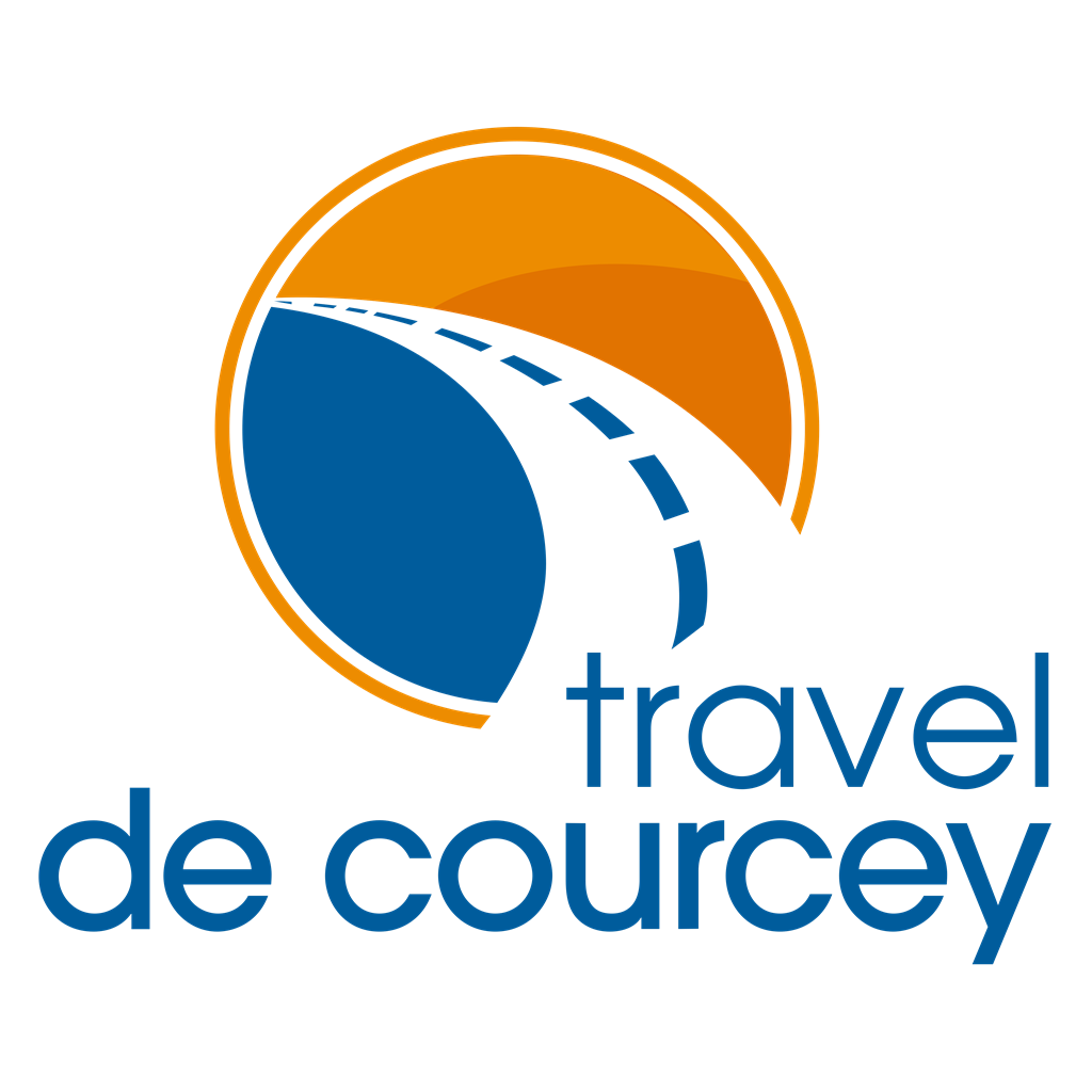 Travel de Courcey logotype, transparent .png, medium, large