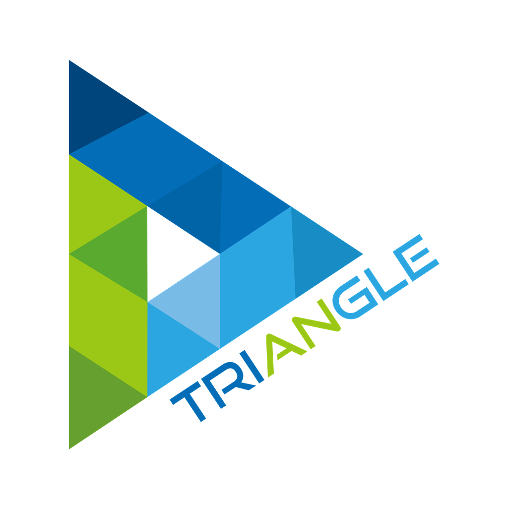 Triangle logotype, transparent .png, medium, large