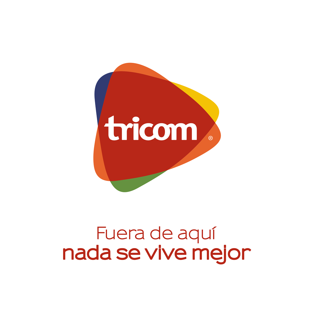 Tricom logotype, transparent .png, medium, large