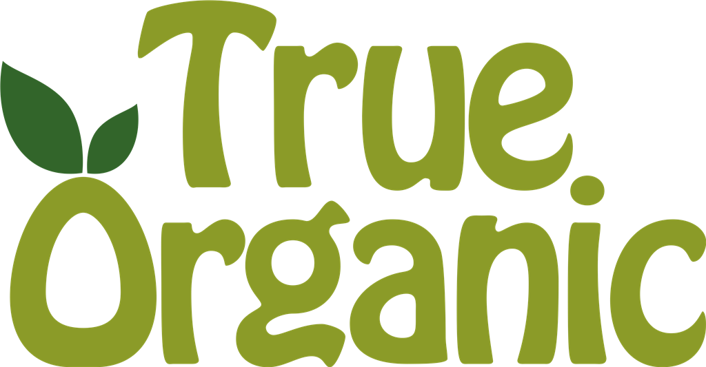 True Organic logotype, transparent .png, medium, large