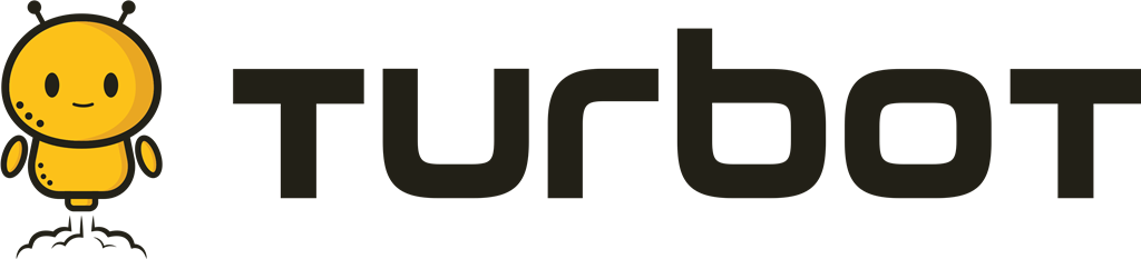Turbot logotype, transparent .png, medium, large