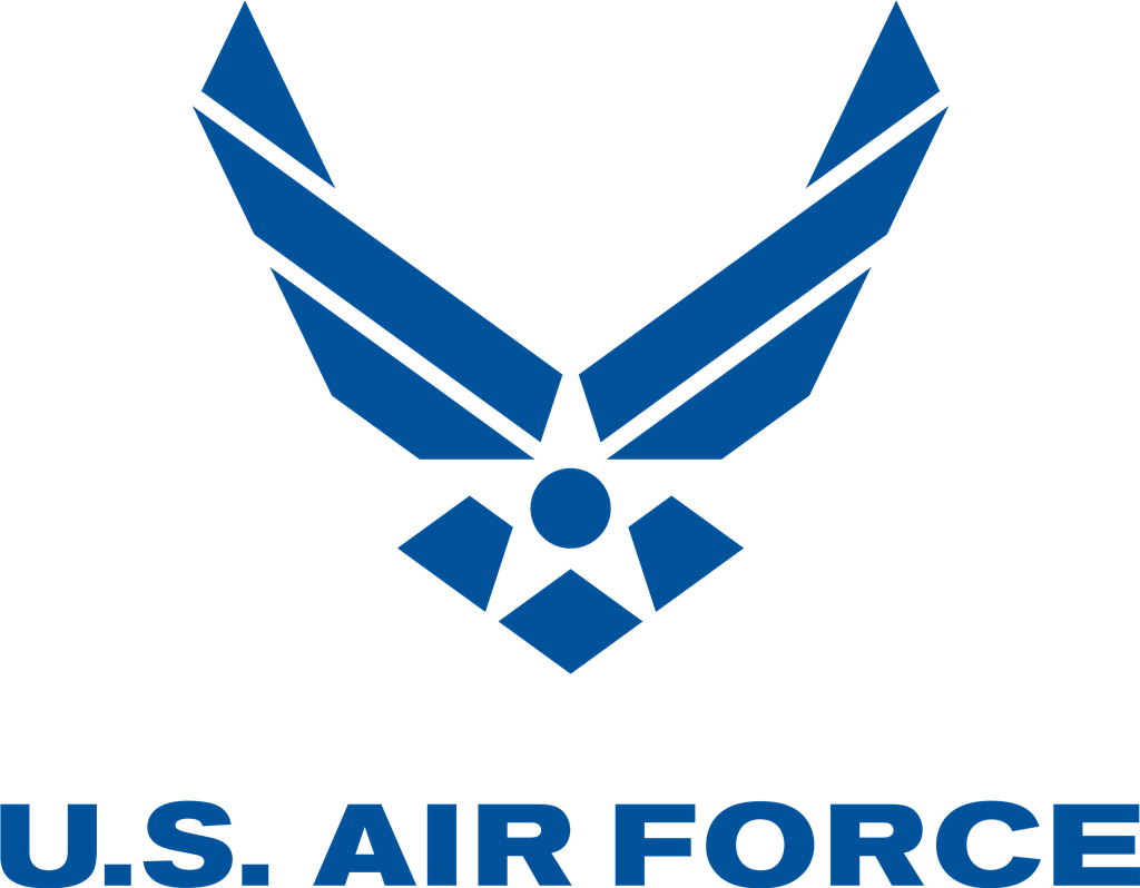 U.S. Air Force logotype, transparent .png, medium, large