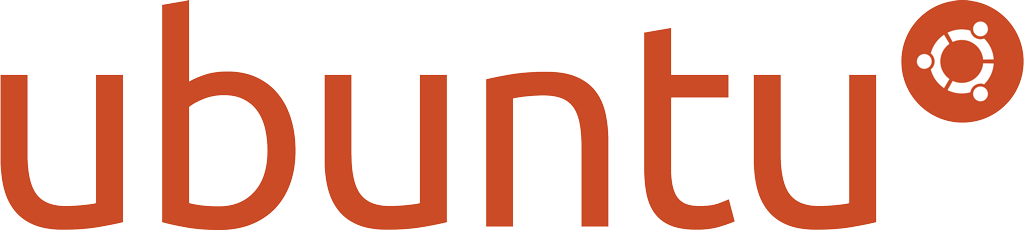 Ubuntu orange logotype, transparent .png, medium, large