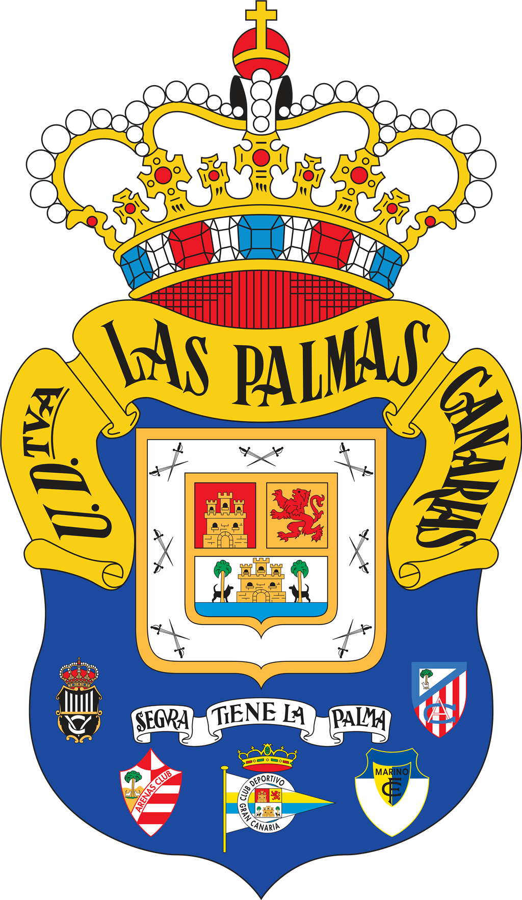UD Las Palmas logotype, transparent .png, medium, large