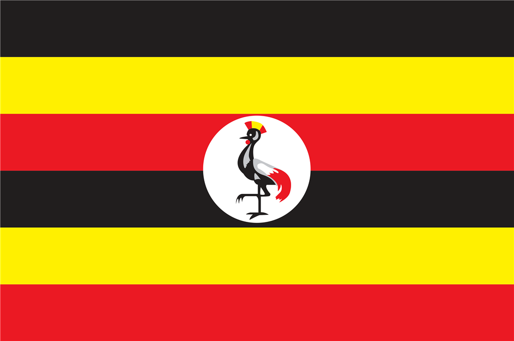 Uganda logotype, transparent .png, medium, large
