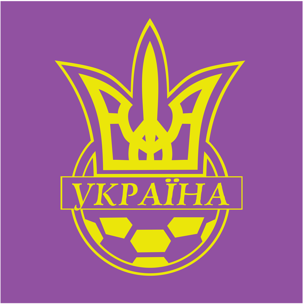 Ukraine Football Association logotype, transparent .png, medium, large