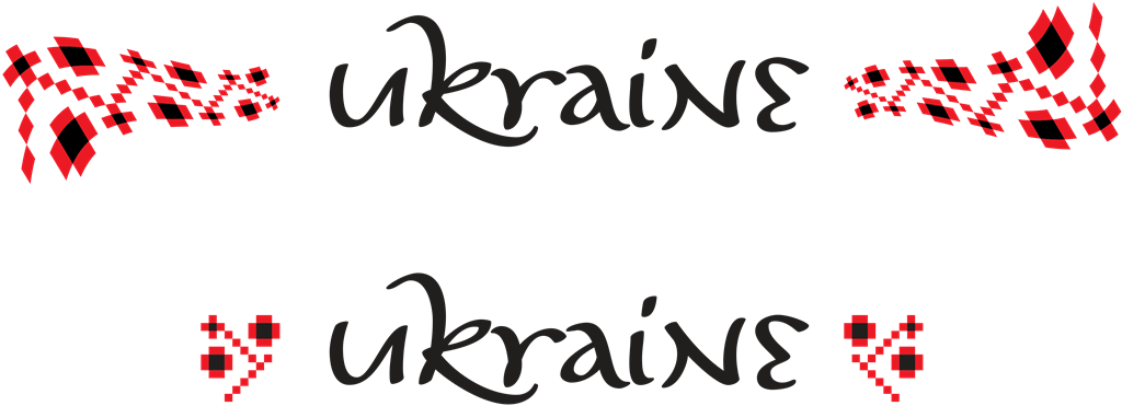 Ukraine logotype, transparent .png, medium, large