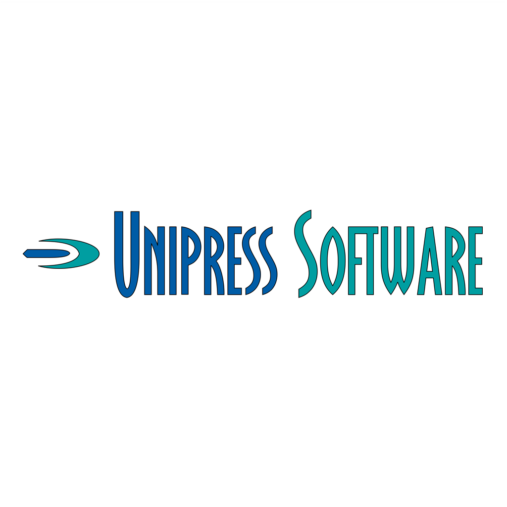 Unipress Software logotype, transparent .png, medium, large