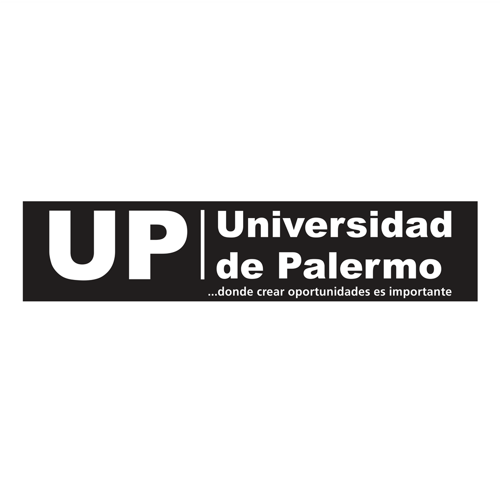 Universidad de Palermo logotype, transparent .png, medium, large