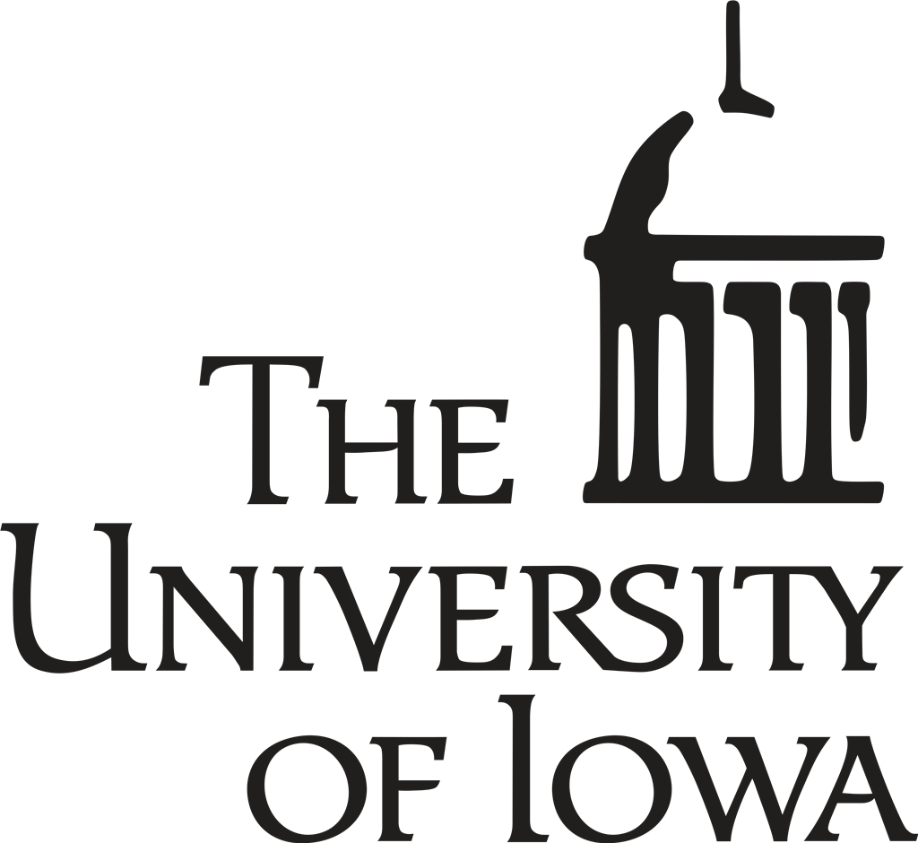University of Iowa logotype, transparent .png, medium, large
