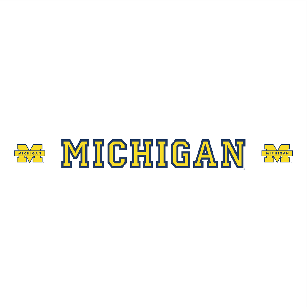 University of Michigan logotype, transparent .png, medium, large