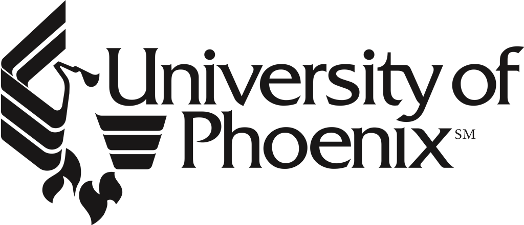 University of Phoenix logotype, transparent .png, medium, large